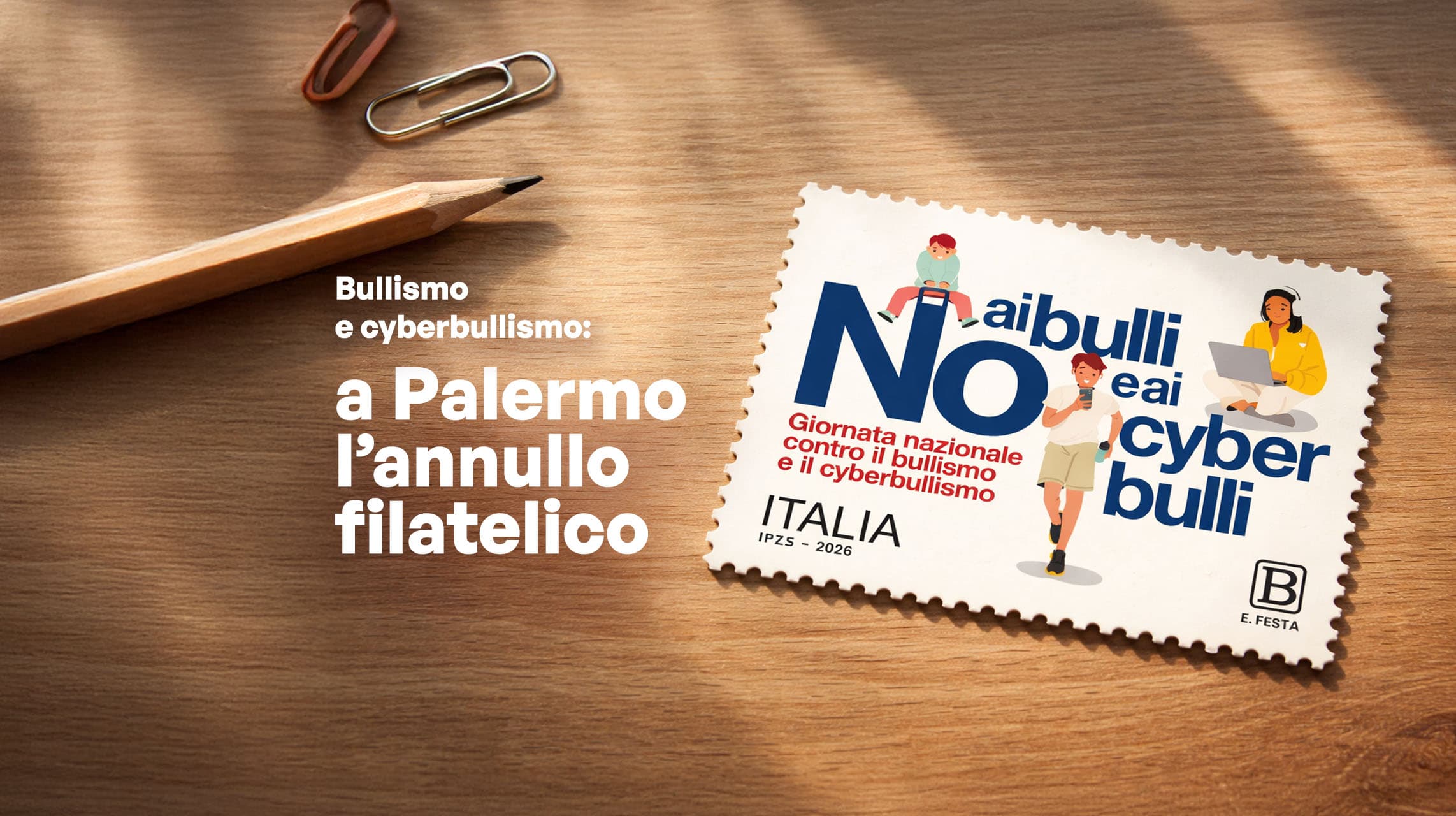 Bullismo e cyberbullismo: a Palermo l’annullo filatelico
